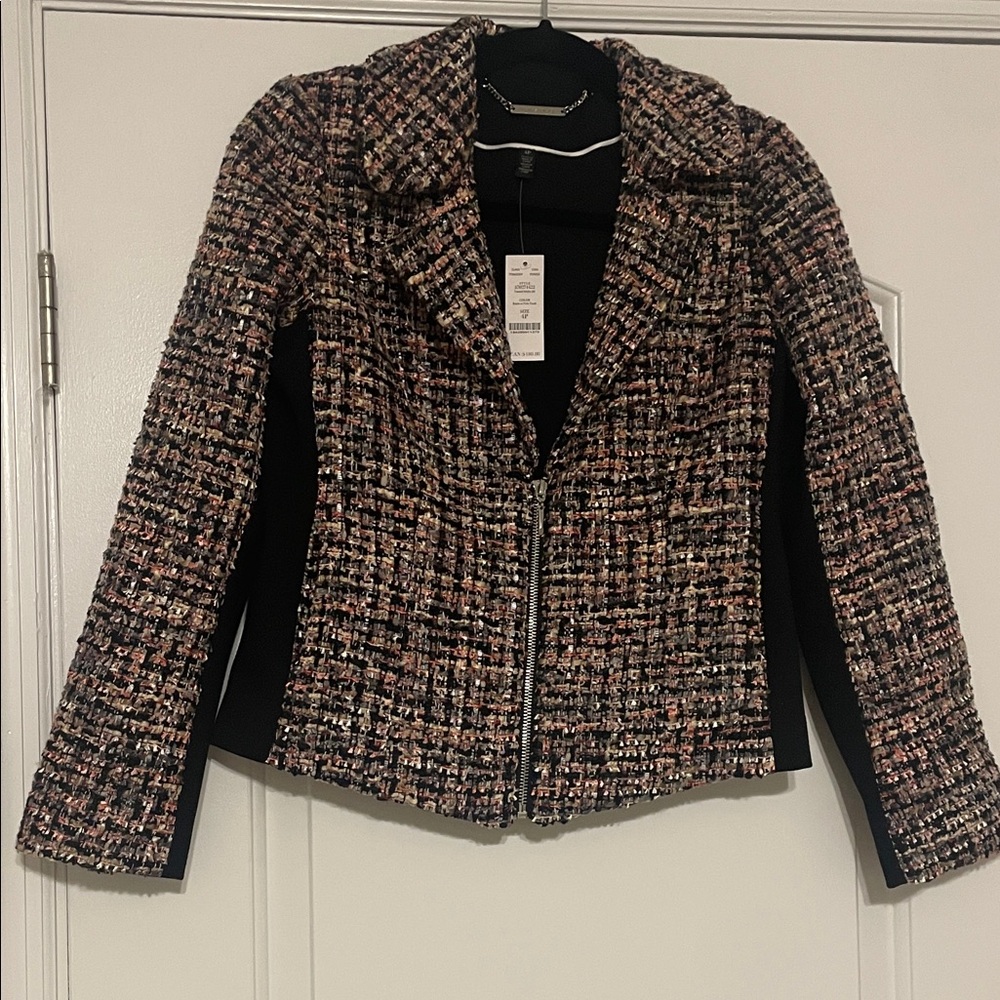 White House Black Market Multicolor Tweed Blazer